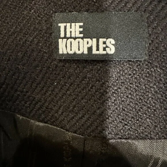 The Kooples Cropped Black Jacket - Size 2 / EU Size 38 - Picture 3 of 5